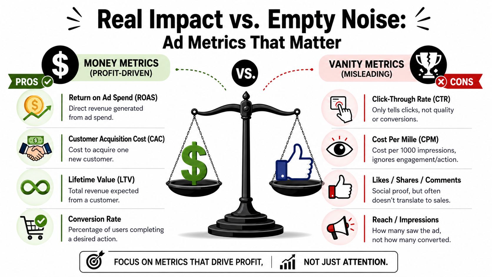 The Money Metrics vs The Vanity Metrics